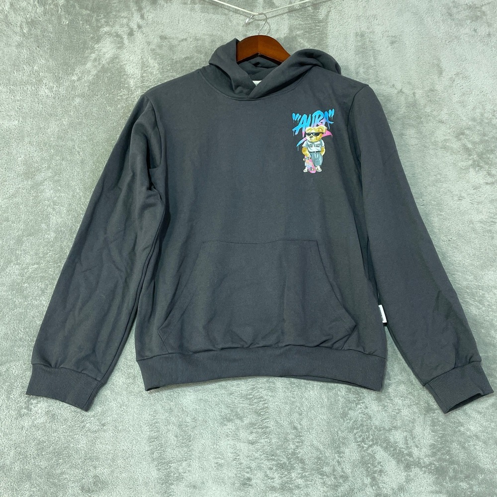 NWOT Sovereign Code Strata Hoodie Boys Men's XL 18-20 Gray Cotton Polyester
